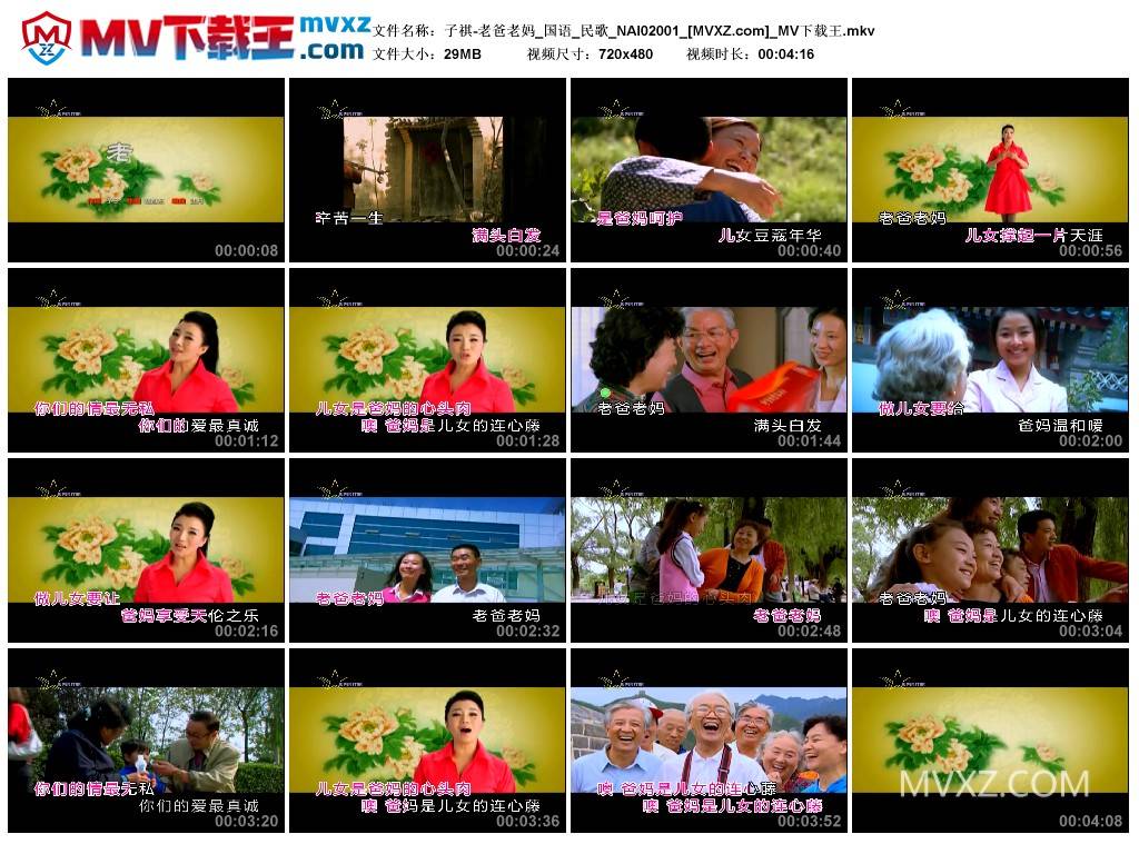 子祺-老爸老妈_国语_民歌_NAI02001